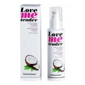 Съедобное согревающее массажное масло Love Me Tender Cocos с ароматом кокоса - 100 мл. - Love to Love - купить с доставкой в Ульяновске