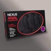 Набор из 3 массажеров простаты чёрного цвета NEXUS ANAL STARTER KIT - Nexus Range - в Ульяновске купить с доставкой