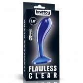 Синяя анальная втулка Flawless Clear Prostate Plug 6.0 - 15 см. - Lovetoy - в Ульяновске купить с доставкой