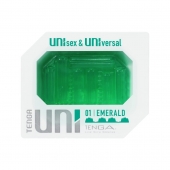 Зеленый мастурбатор-стимулятор Tenga Uni Emerald - Tenga - в Ульяновске купить с доставкой