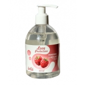 Лубрикант на водной основе Love Protection Raspberry с ароматом малины - 300 мл. - Lola Games - купить с доставкой в Ульяновске