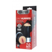 Двусторонний мастурбатор REALSTUFF 2 IN 1 HUMMER MOUTH   VAGINA - ротик и вагина - Dream Toys - в Ульяновске купить с доставкой