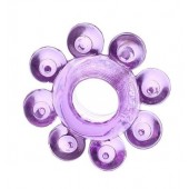 Мягкая фиолетовая гелевая насадка - Toyfa Basic - в Ульяновске купить с доставкой