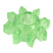 Зеленое эрекционное кольцо-звезда - Toyfa Basic - в Ульяновске купить с доставкой