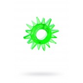 Зеленое эрекционное кольцо-солнце - Toyfa Basic - в Ульяновске купить с доставкой