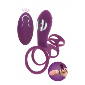 Фиолетовая эрекционная вибронасадка Halo Halo C-Ring Sleeve - Toy Joy - в Ульяновске купить с доставкой