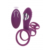 Фиолетовая эрекционная вибронасадка Halo Halo C-Ring Sleeve - Toy Joy - в Ульяновске купить с доставкой