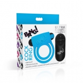 Голубое эрекционное виброкольцо 28X Remote Control Vibrating Cock Ring   Bullet - XR Brands - в Ульяновске купить с доставкой