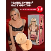 Двусторонний мастурбатор Lola Taylor - 22 см. - ФлешНаш - в Ульяновске купить с доставкой