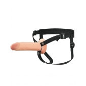 Полый страпон на ремнях 8’’ Hollow Silicone Strap-on - Pipedream - купить с доставкой в Ульяновске