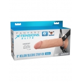 Полый страпон на ремнях 6’’ Hollow Silicone Strap-on - Pipedream - купить с доставкой в Ульяновске