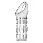 Прозрачная насадка на пенис Stretchy Studded Penis Sleeve Ring - Blush Novelties - в Ульяновске купить с доставкой