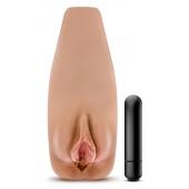 Маструбатор-вагина с вибрацией Soft   Wet Renata Realistic Tan Masturbator - Blush Novelties - в Ульяновске купить с доставкой