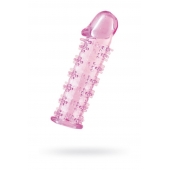 Розовая насадка на пенис с шипами - 12,5 см. - A-toys - в Ульяновске купить с доставкой