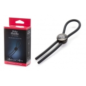 Тёмно-серое эрекционное кольцо с зажимом Again and Again Adjustable Cock Ring - Fifty Shades of Grey - в Ульяновске купить с доставкой