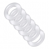Комплект из 6 прозрачных эрекционных колец Ring Master Custom Ball Stretcher Kit - XR Brands - в Ульяновске купить с доставкой