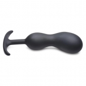 Черный массажер простаты с утяжелителями Premium Silicone Weighted Prostate Plug XL - 20,8 см. - XR Brands - в Ульяновске купить с доставкой