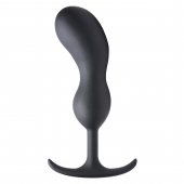 Черный массажер простаты с утяжелителями Premium Silicone Weighted Prostate Plug XL - 20,8 см. - XR Brands - в Ульяновске купить с доставкой