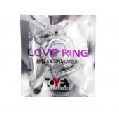 Прозрачное виброкольцо с двумя вибропульками - Toyfa Basic - в Ульяновске купить с доставкой