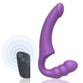 Фиолетовый безремневой страпон Straples Strap-On Dildo - Erokay - купить с доставкой в Ульяновске
