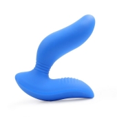Синий вибромассажер простаты 3,5’’ Curve P-spot Massager - 12 см. - Erokay - в Ульяновске купить с доставкой