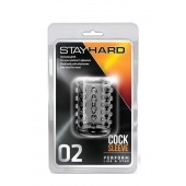 Прозрачная насадка на пенис с шишечками STAY HARD COCK SLEEVE 02 CLEAR - Blush Novelties - в Ульяновске купить с доставкой