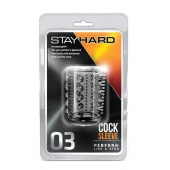 Прозрачная насадка с шипами и шишечками STAY HARD COCK SLEEVE 03 CLEAR - Blush Novelties - в Ульяновске купить с доставкой