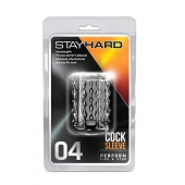 Прозрачная насадка с бороздками STAY HARD COCK SLEEVE 04 CLEAR - Blush Novelties - в Ульяновске купить с доставкой