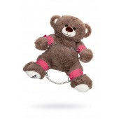 Бондажный набор: бурый мишка с розовыми оковами и наручниками - Pecado - купить с доставкой в Ульяновске