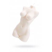 Белая интерьерная свеча в форме женского торса - 850 гр. - Pecado - купить с доставкой в Ульяновске