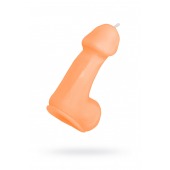 Оранжевая свеча в форме пениса - 47 гр. - Pecado - купить с доставкой в Ульяновске