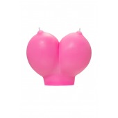 Розовая свеча «Сиськи» - 150 гр. - Pecado - купить с доставкой в Ульяновске