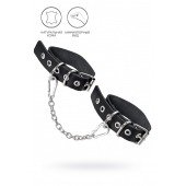 Черные оковы из одного ремешка с люверсами - Pecado - купить с доставкой в Ульяновске