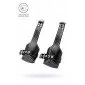 Черные подвесы с белой строчкой - Pecado - купить с доставкой в Ульяновске