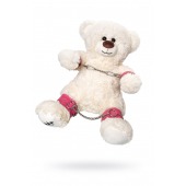 Бондажный набор: белый мишка с розовыми оковами и наручниками - Pecado - купить с доставкой в Ульяновске