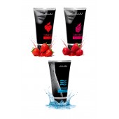 Набор из 3 лубрикантов JUJU (увлажняющий, клубника, малина) - JuJu - купить с доставкой в Ульяновске