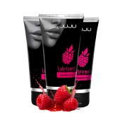 Набор из 3 съедобных лубрикантов JUJU со вкусом малины - JuJu - купить с доставкой в Ульяновске