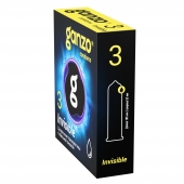 Супертонкие презервативы Ganzo Invisible - 3 шт. - Ganzo - купить с доставкой в Ульяновске