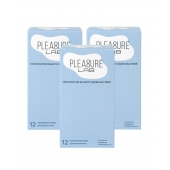 Набор из 3 упаковок ультратонких презервативов Pleasure Lab (по 12 шт.) - Pleasure Lab - купить с доставкой в Ульяновске