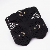 Фигурный набор для БДСМ-игр с узорами и золотистой фурнитурой - Crazy Handmade - купить с доставкой в Ульяновске