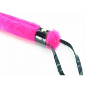 Нежная плеть с розовым мехом BDSM Light - 43 см. - БДСМ Арсенал - купить с доставкой в Ульяновске