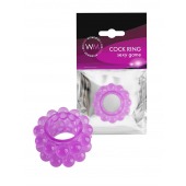 Лиловое эрекционное кольцо с 2 рядами стимулирующих шариков - Erowoman-Eroman - в Ульяновске купить с доставкой