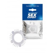 Эластичное эрекционное кольцо с шишечками и шипами - Sex Expert - в Ульяновске купить с доставкой