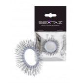 Круглое эрекционное кольцо с «ресничками» - Sextaz - в Ульяновске купить с доставкой