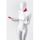 Красный ошейник с подкладкой из меха - ToyFa - купить с доставкой в Ульяновске