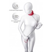 Красный ошейник с подкладкой из меха - ToyFa - купить с доставкой в Ульяновске