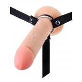 Мужской полый страпон на регулируемых ремешках - 22 см. - Sex Expert - купить с доставкой в Ульяновске