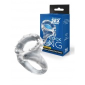 Прозрачное двойное эрекционное кольцо - Sex Expert - в Ульяновске купить с доставкой