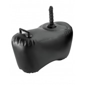 Черное надувное кресло с платформой для фиксации дилдо Body Dock Inflatable Love Seat - Pipedream - купить с доставкой в Ульяновске