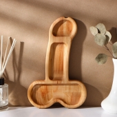 Деревянное блюдо для подачи в форме члена (25 х 16,5 х 1,7 см) - Сима-Ленд - купить с доставкой в Ульяновске